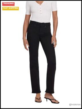 Straight Leg Jeans Lift Tuck Five Pocket Zip Fly Machine Wash